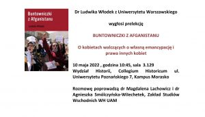 Prelekcja dr Ludwiki Włodek z Uniwersytetu Warszawskiego