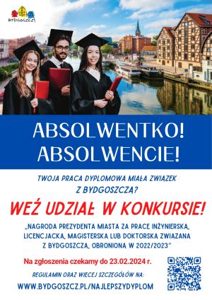 Nagroda Prezydenta Miasta za związane z Bydgoszczą prace dyplomowe
