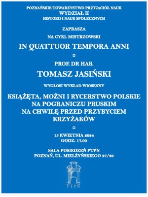 Wykład prof. Tomasza Jasińskiego