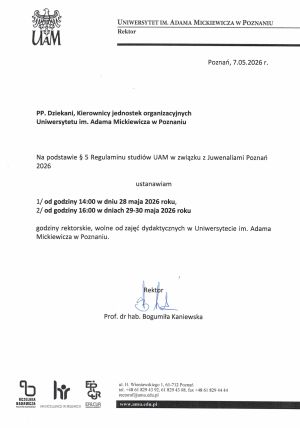 godziny rektorskie